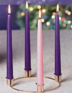 072094043805 Family Advent Wreath With Candles