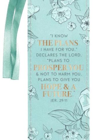 1220000138698 Plans To Prosper You Teal Faux Leather