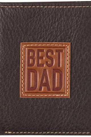 1220000320024 Best Dad Genuine Leather Trifold