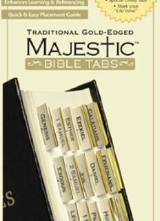 1934770876 Majestic Bible Tabs Mini Traditional