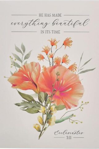 6006937160774 Everything Beautiful Notepad Floral Ecclesiastes 3:11