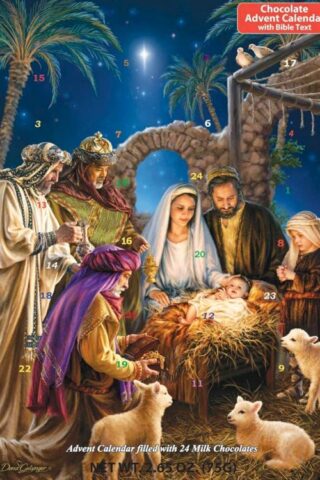 819273022295 Shining Light Chocolate Advent Calendar And Nativity Story
