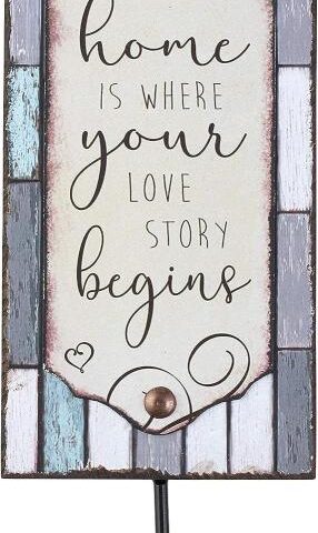 842181114431 Home Is Where Your Love Story Begins Wall Hook