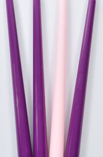871241003002 Advent Candles Purple Pink