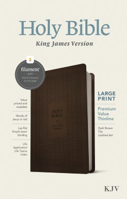 9781496460561 Large Print Premium Value Thinline Bible Filament Enabled Edition