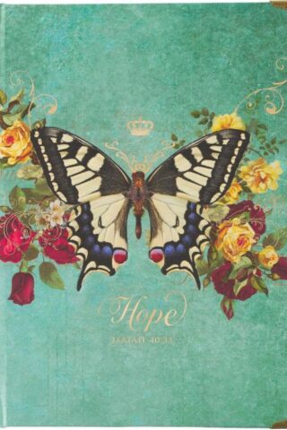 9781639522576 Hope Journal Isaiah 40:31 Teal Butterfly