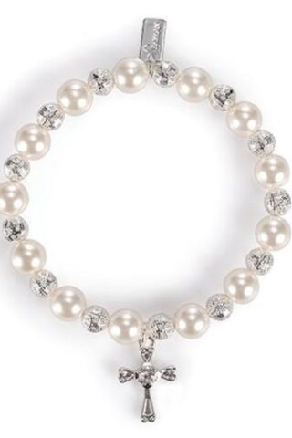 089945615784 Rhodium Baby To Bride Pearl Stretch (Bracelet/Wristband)
