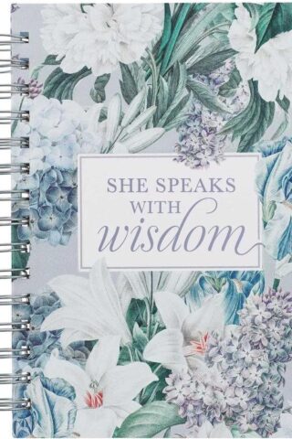 9781639522644 She Speaks With Wisdom Journal Blue Floral