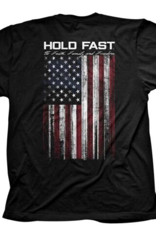 612978528532 Hold Fast American Flag (Large T-Shirt)