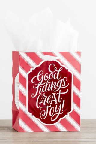 081983621734 Candy Cane Christmas Gift Bag